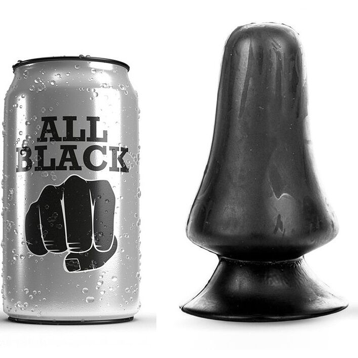 ALL BLACK - PLUG ANAL 12 CM 1