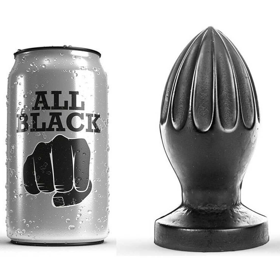 ALL BLACK - PLUG ANAL 12 CM 1