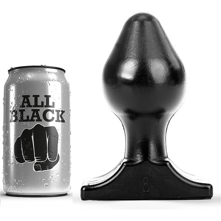 ALL BLACK - PLUG ANAL 16X8 CM 1