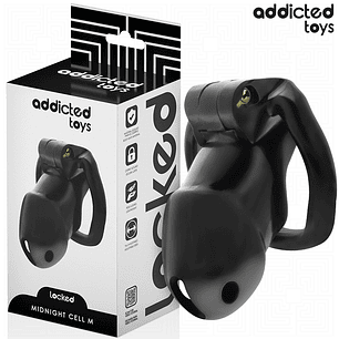 ADDICTED TOYS LOCKED - GAIOLA PARA PÊNIS CELL MINDNIGHT 4.2 CM TAMANHO M
