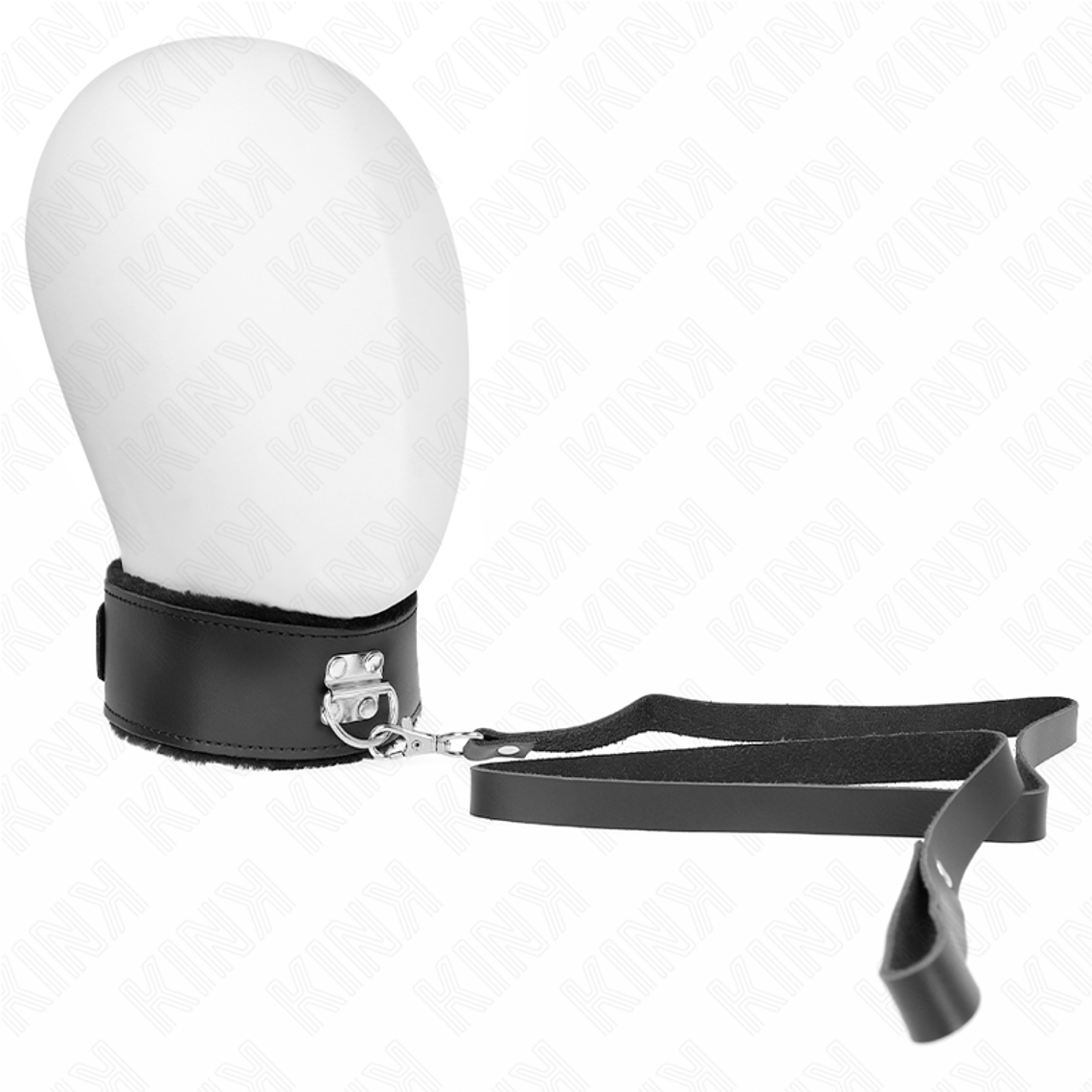 KINK - COLAR COM CINTO 116 CM COM ALÇA DE COURO PRETA AJUSTÁVEL 40-48 CM X 6 CM 1