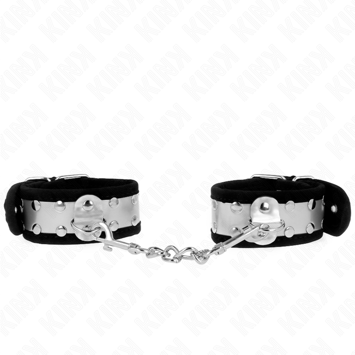 KINK - PULSO FINO PRETO / PRATA 30 X 4 CM 1