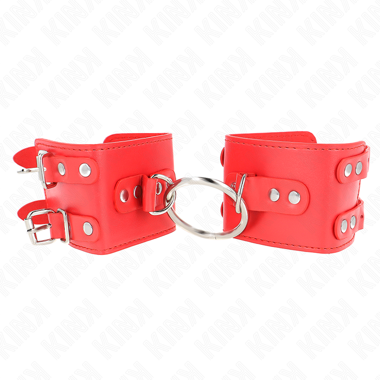 KINK - PULSO FIXO COM ANEL E PREGOS AJUSTÁVEIS VERMELHO 17-22 CM X 6,5 CM 1