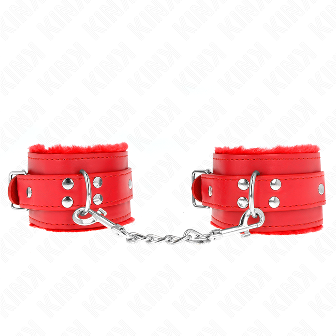 KINK - PULSO FORRO DE PELE VERMELHO COM CINTO VERMELHO AJUSTÁVEL 17-29 CM X 6 CM 1