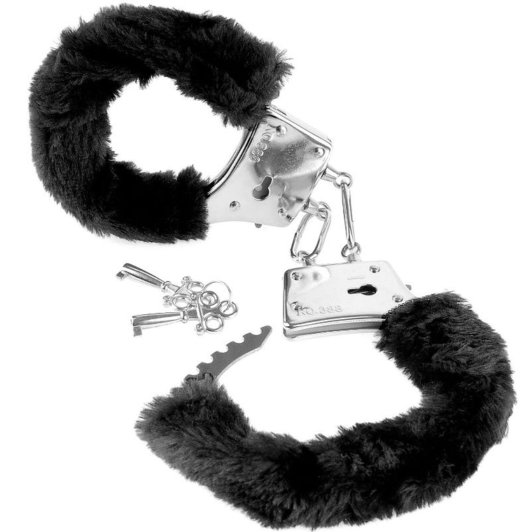 FETISH FANTASY SERIES - FURRY CUFFS PRETO 1
