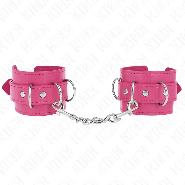 KINK - 3 RETENÇÕES DE PULSO D-RING AJUSTÁVEIS ROSA 17,5-25 CM X 6 CM 1