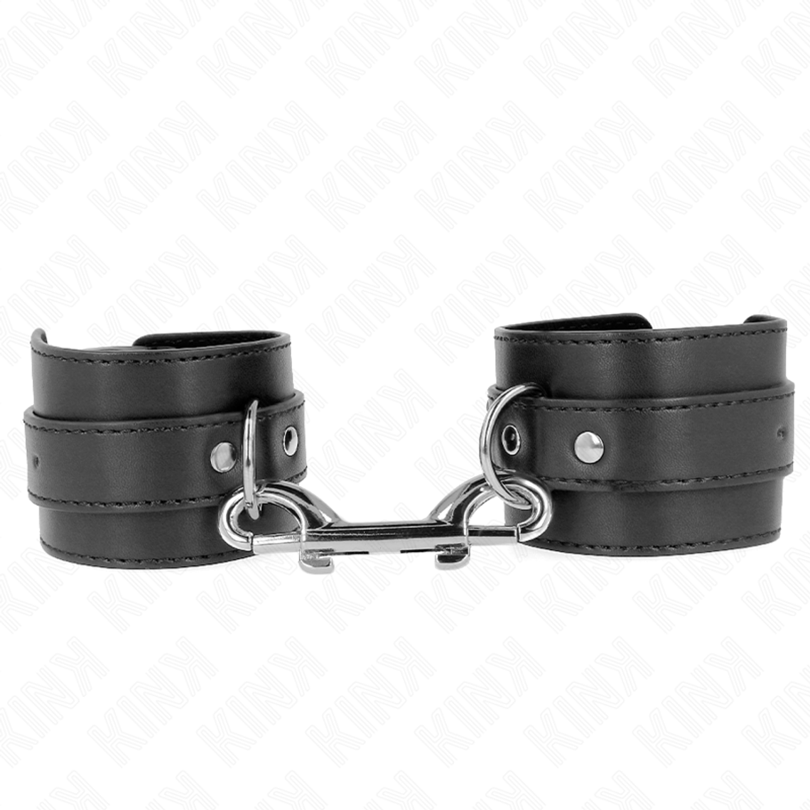 KINK - RETENÇÕES DE PULSO - LINHA DE REBITE ÚNICA E FIVELA GRANDE PRETA AJUSTÁVEL 17-28 CM X 5 CM 1