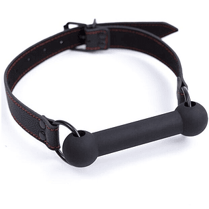 OHMAMA FETICHE - MORDAÇA DE OSSO COM ALÇA DE PU