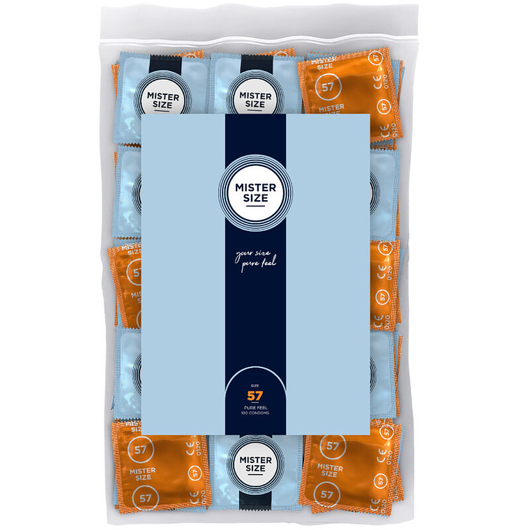 MISTER SIZE - PRESERVATIVO TAMANHO L 57 MM (100 UNIDADES) 1