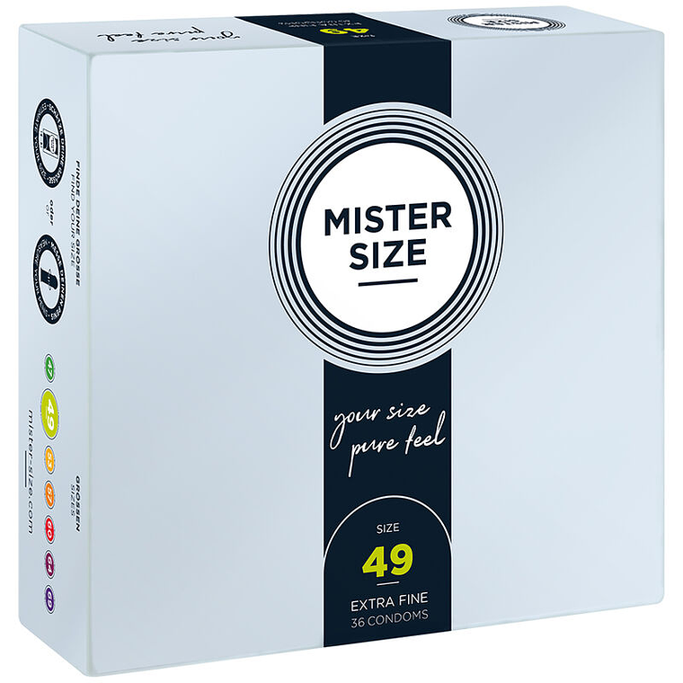 MISTER SIZE - PRESERVATIVO TAMANHO S 49 MM (36 UNIDADES) 1