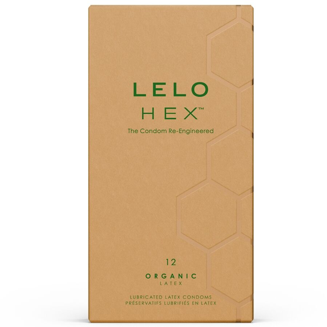 LELO - CAIXA DE PRESERVATIVOS ORGÂNICOS HEX 12 UNIDADES 1