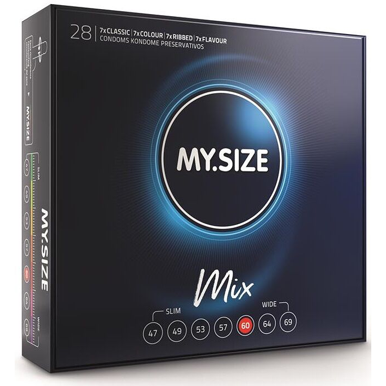 MY SIZE - MIX PRESERVATIVOS 60 MM 28 UNIDADES 1