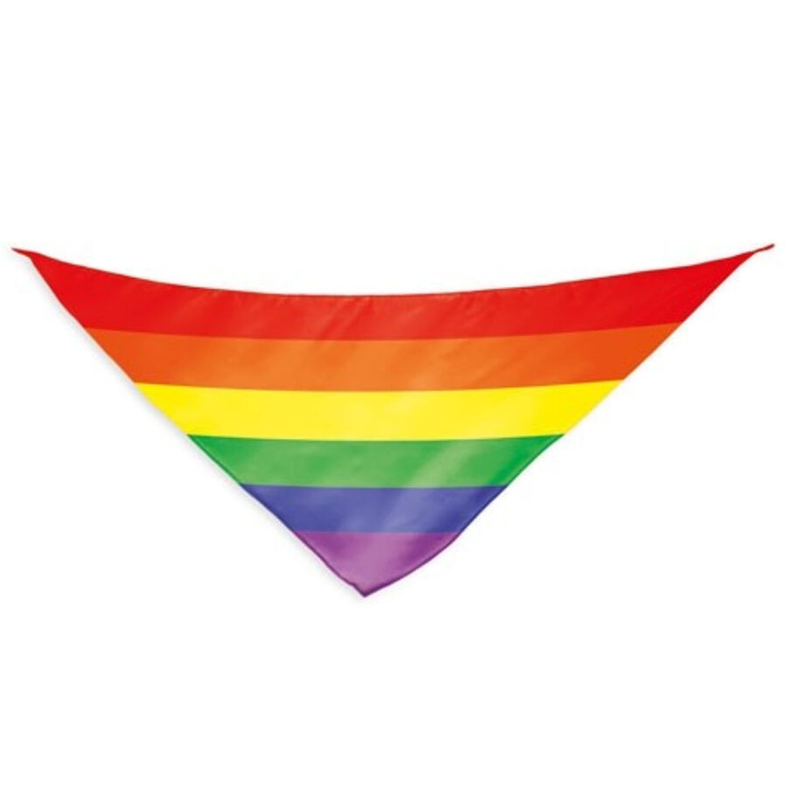 PRIDE - CACHECOL TRIANGULAR DE ALGODÃO COM BANDEIRA DO ARCO-ÍRIS 1