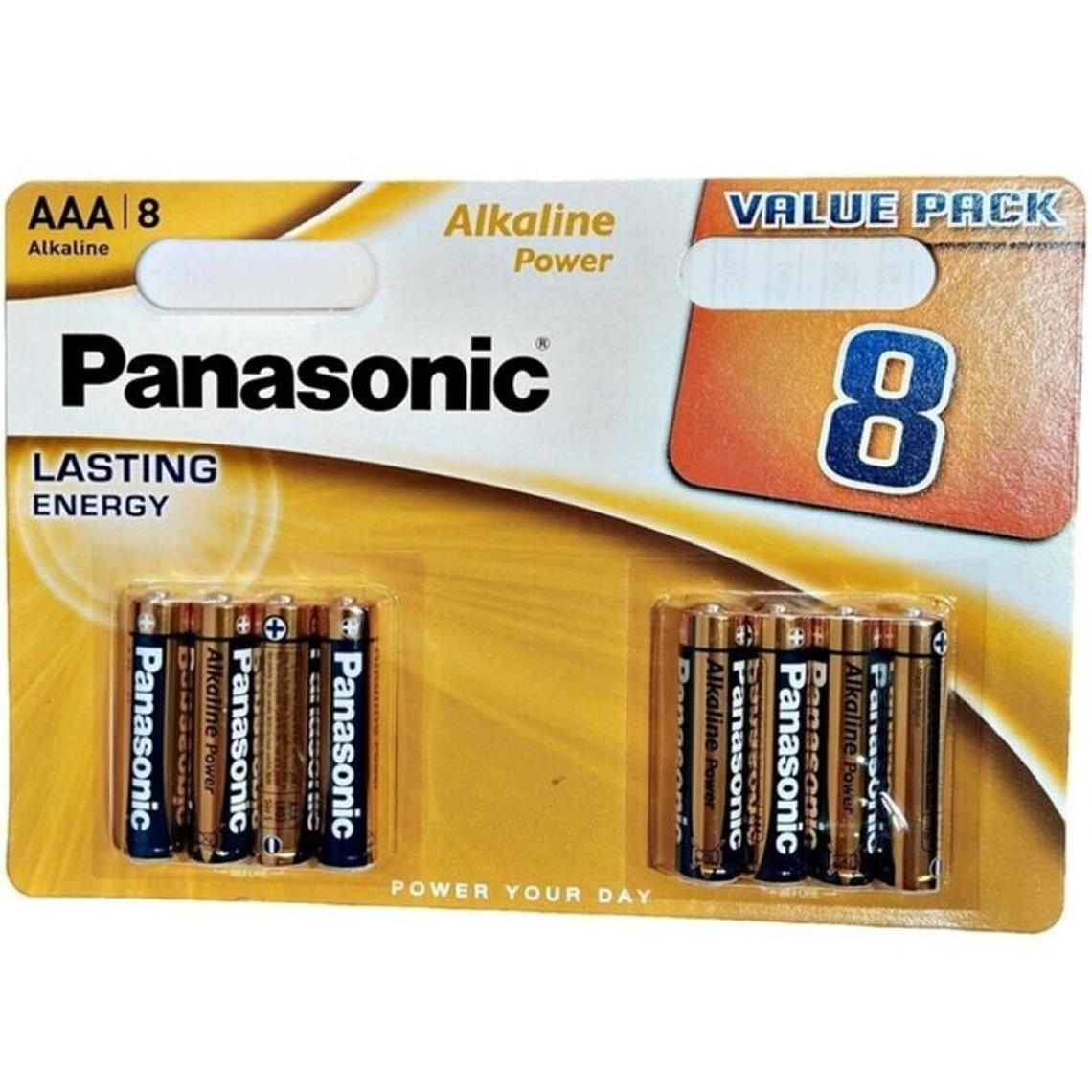 PANASONIC - BATERIA ALCALINA BRONZE AAA LR03 BLISTER*8 1