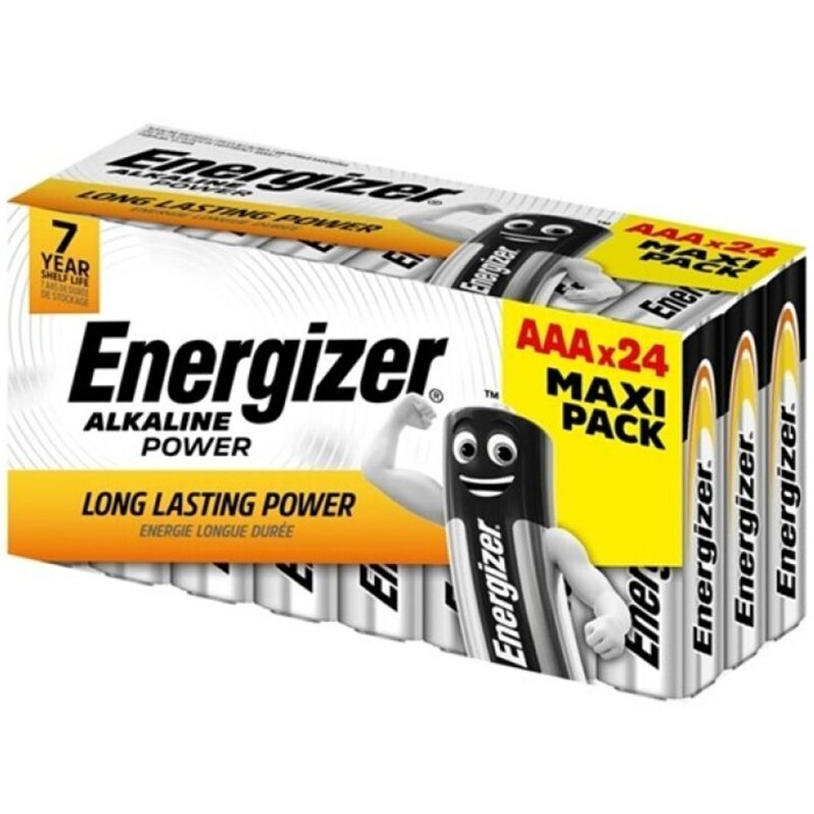 ENERGIZER - ALKALINE POWER PILHA AAA ALCALINA LR03 CAIXA*24 (3 CAIXAS*8 BATERIAS) 1