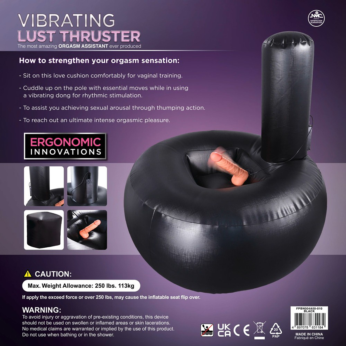 Almofada de Prazer Vibrating Lust Thruster - Dildo Realista Integrado 10