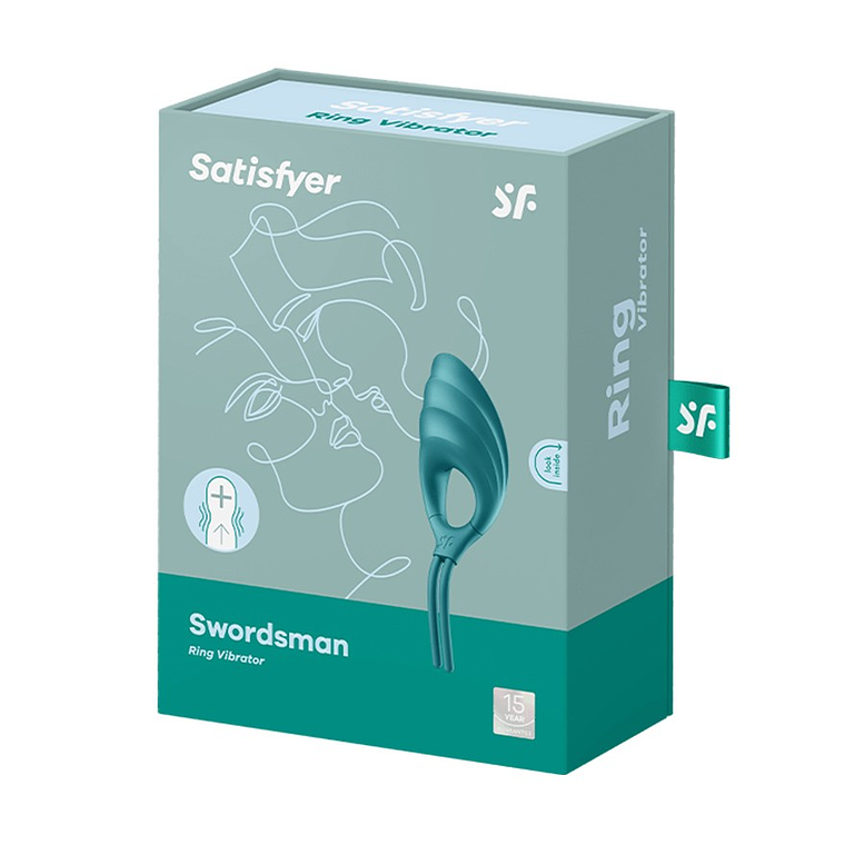 ANEL VIBRATÓRIO SWORDSMAN SATISFYER VERDE 3