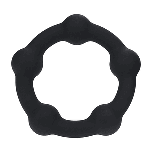 ANEL PARA O PÉNIS COM PÉROLAS L 45MM PRETO LEVELZ