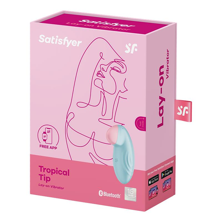 Tropical Tip with APP Satisfyer Connect Light Blue 7