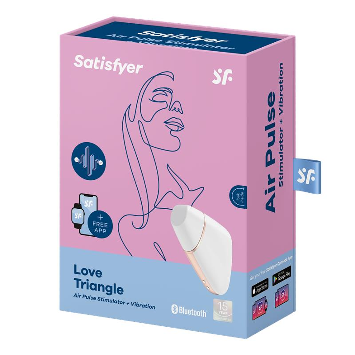 Love Triangle Clitoris Sucker White 7