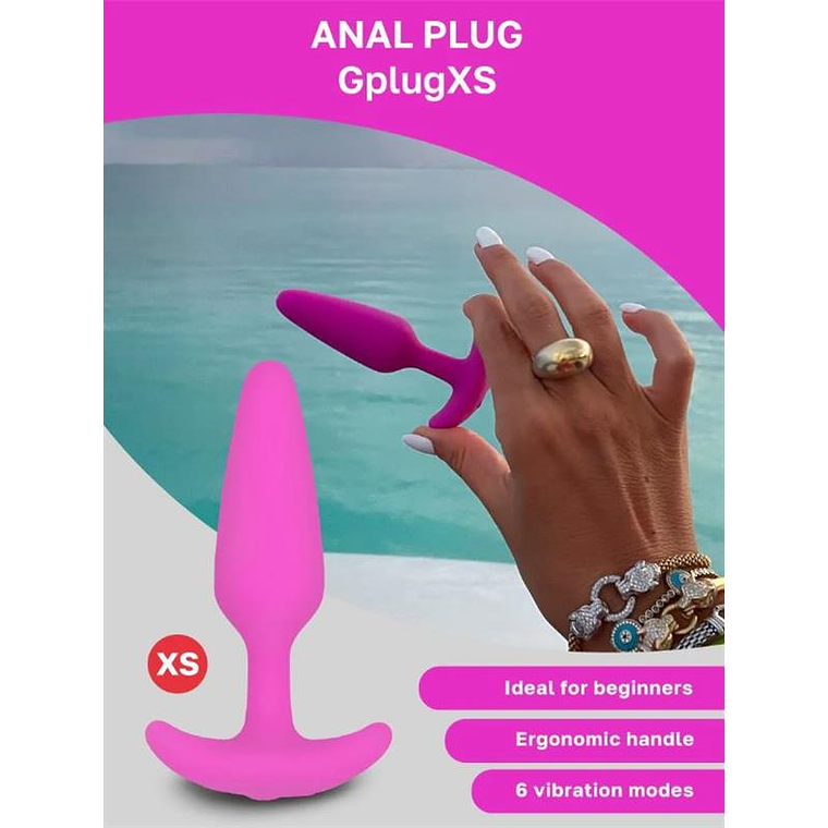 Vibrating Butt Plug Gplug XS Sunny Raspberry 8