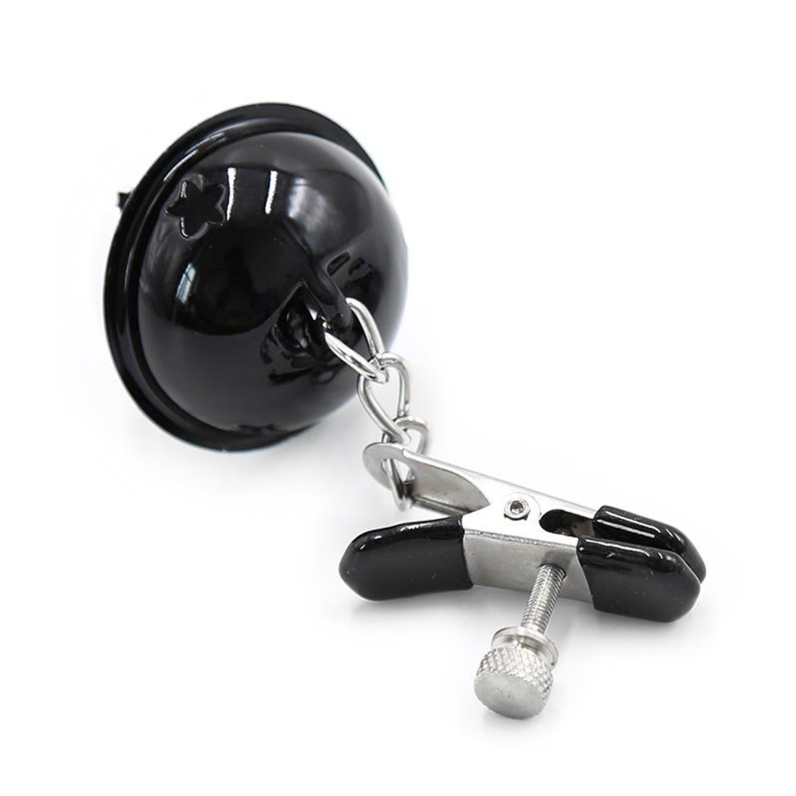 Nipple Clamps with Bell Black/White 3