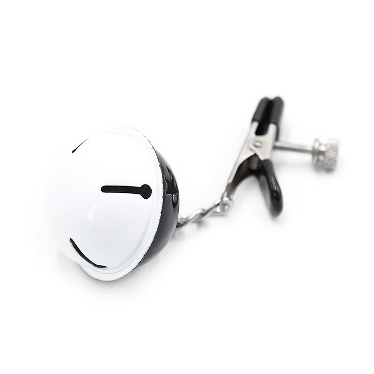 Nipple Clamps with Bell Black/White 5