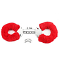 Furry Metal Handcuffs Red - vignette 2
