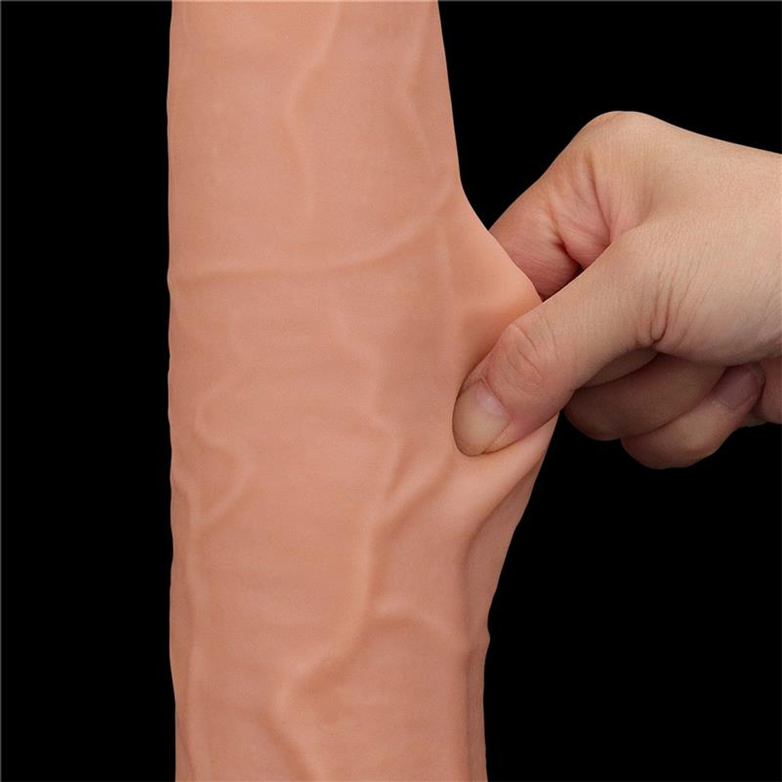 Dildo Dual Layer Sliding Skin 13.5 3