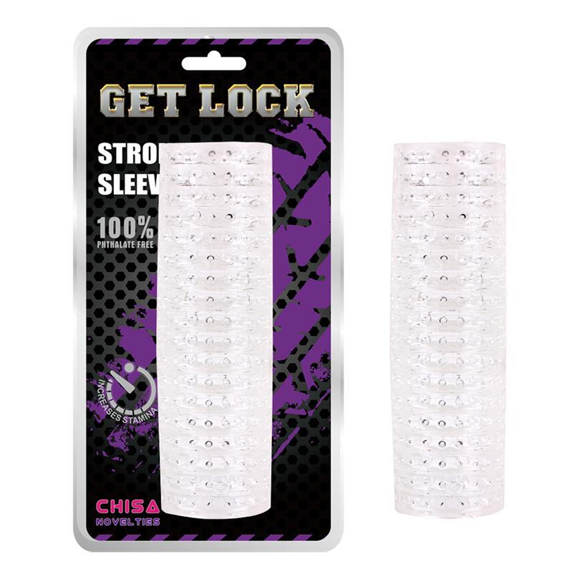 Masturbator Get Lock 13.6 cm Clear 1