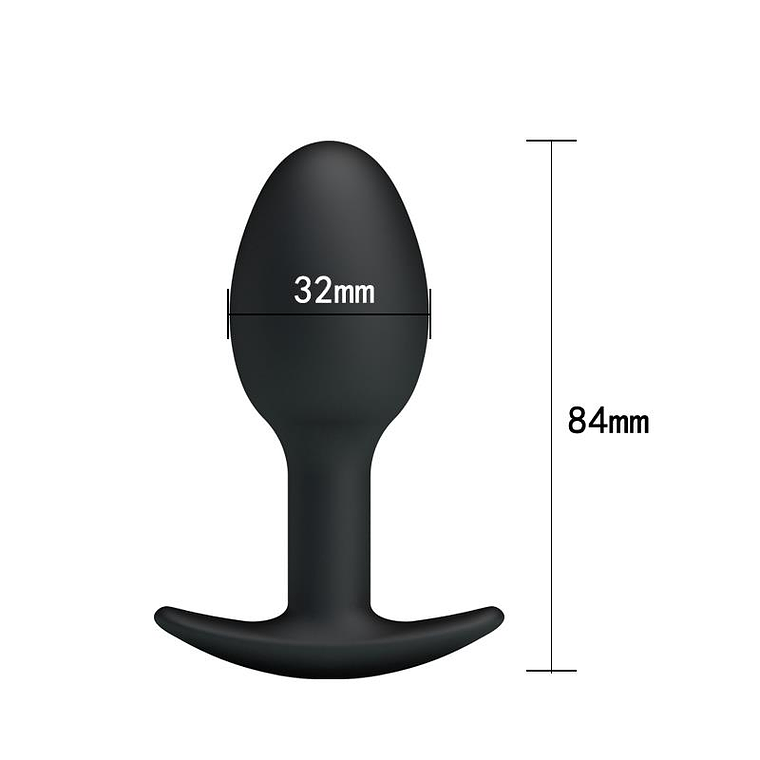 Anal Plug Black with Ball 6