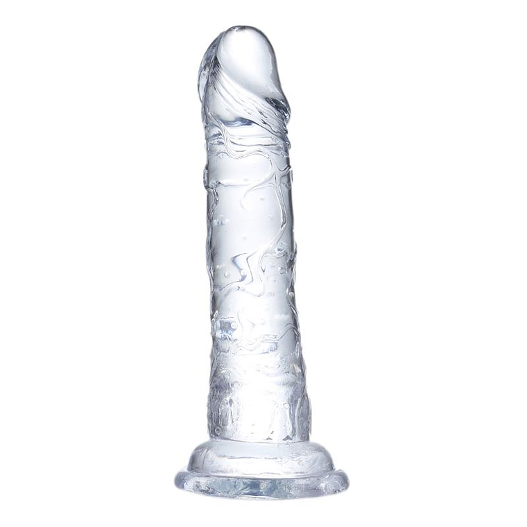 Realistic Dildo Crystal Material 19 cm 4