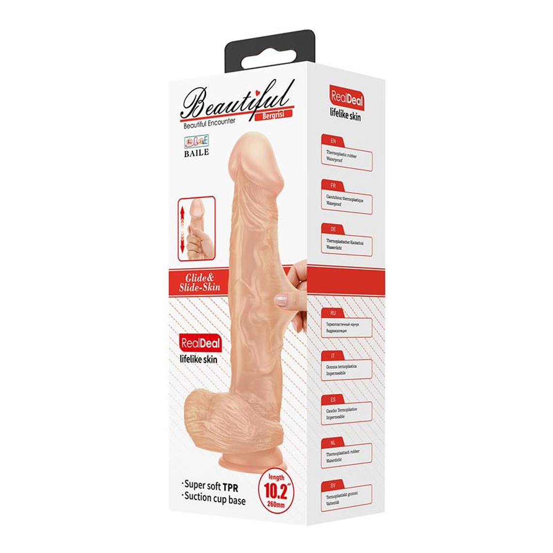 Realistic Dildo with Suction Cup Bergrisi 10.2 8