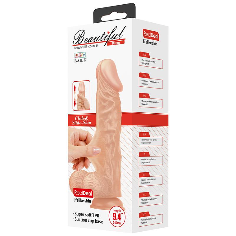Realistic Dildo with Suction cup Buraq 9.4 9