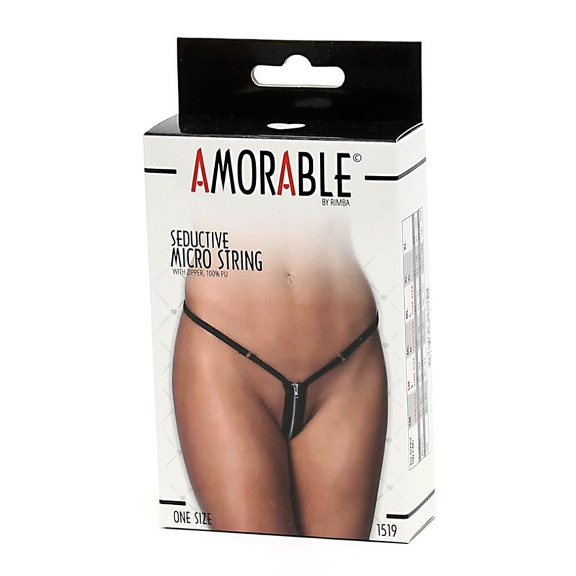 Micro Thong with Zip One Size 3