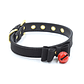 Collar with Bow and Rattle 44 cm Black/Red - Thumbnail 2