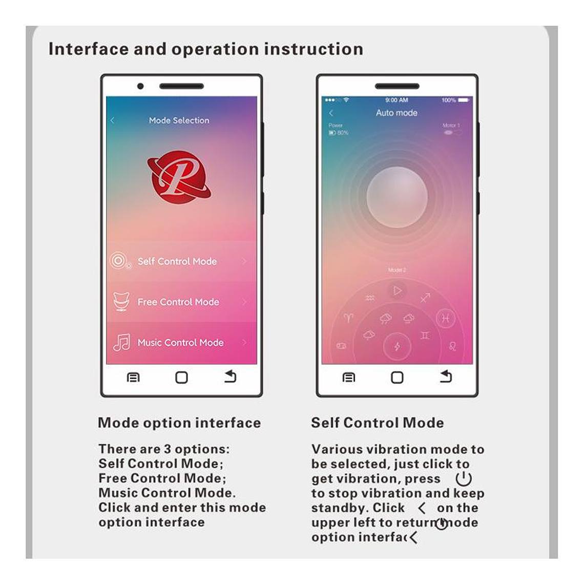 Kirk Vibrating Egg with Movil APP Silicone USB 12