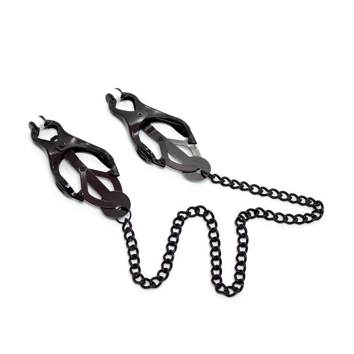 Japanese Nipple Clamps with Chain Black 1
