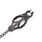 Japanese Nipple Clamps with Chain Black - Thumbnail 3