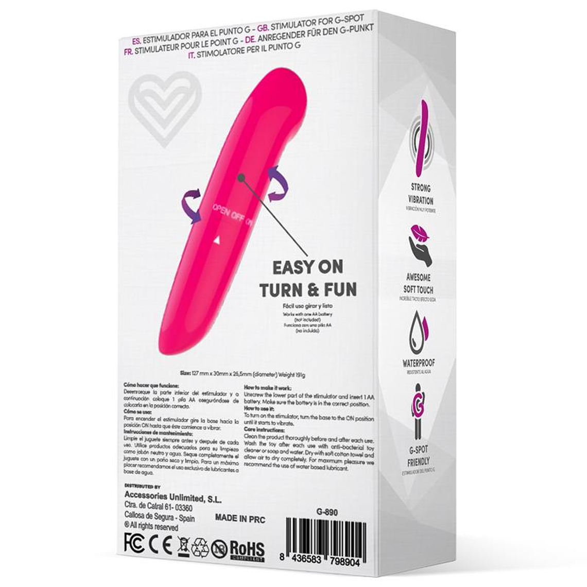 Denzel Stimulator Easy Quick Pink 3