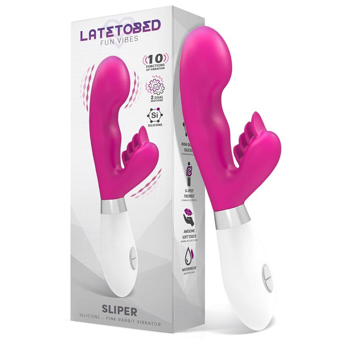Sliper Rabbit Vibe Silicone Pink 1