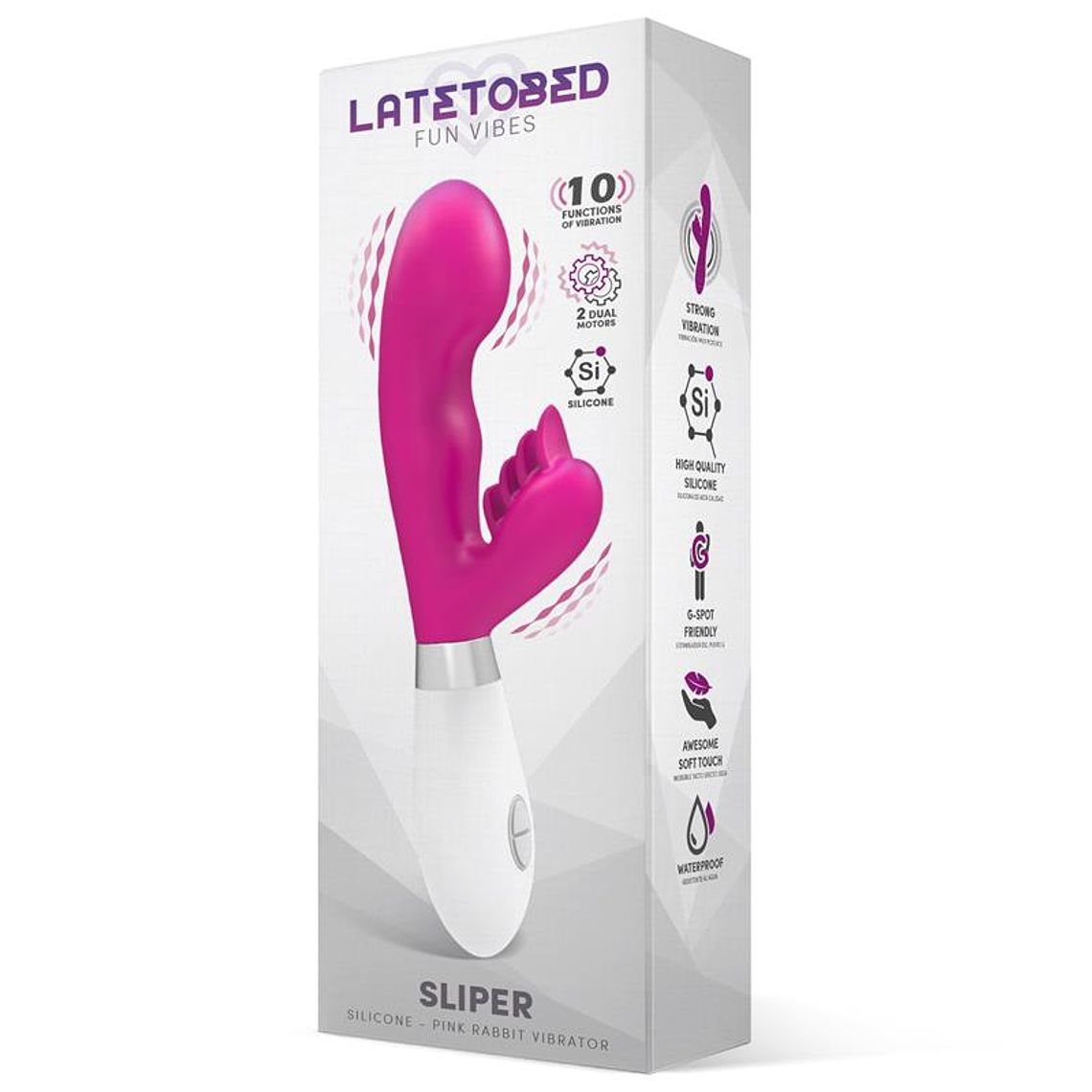 Sliper Rabbit Vibe Silicone Pink 2