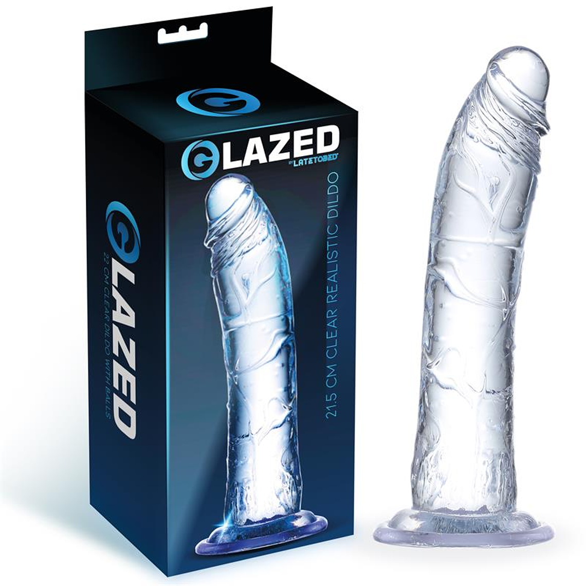 Realistic Dildo Crystal Material 21,5 cm 1