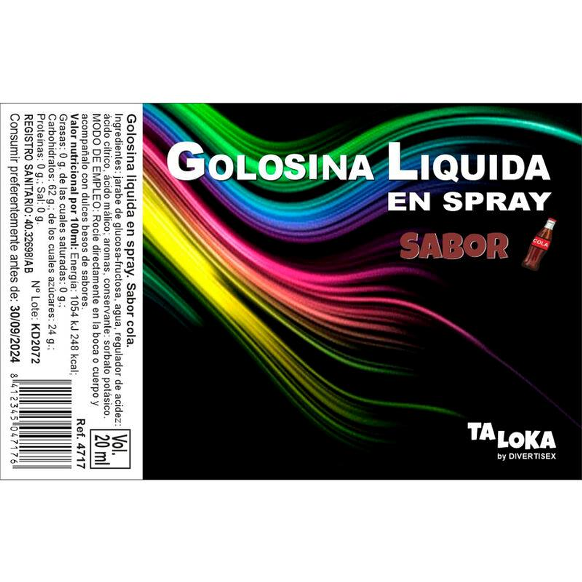 Cola Flavored Liquid Candy Spray 20 ml 1