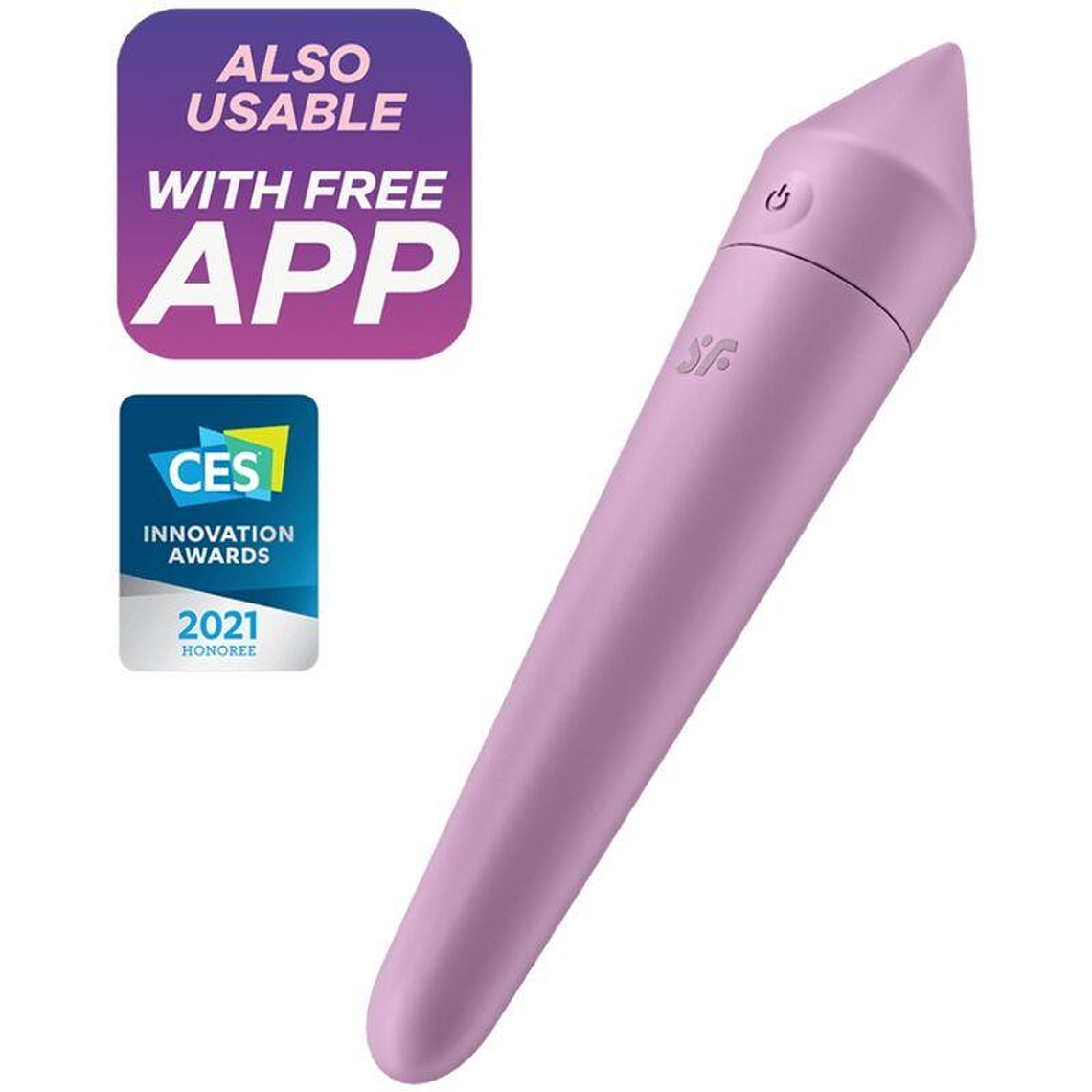 Ultra Power Bullet 8 Vibrating Bullet with APP Lilac 1