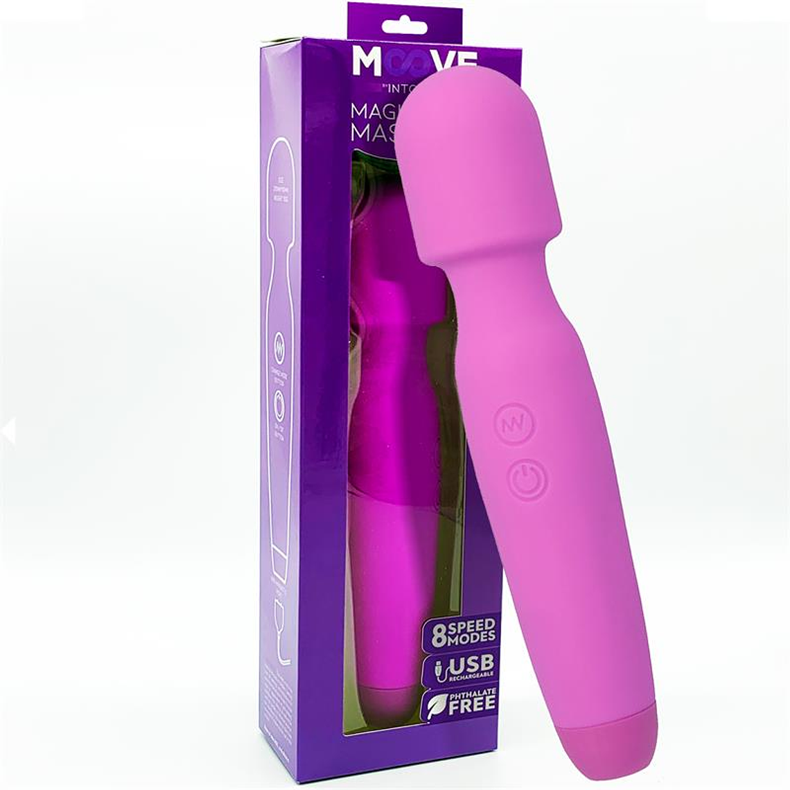 Magic Wand Massager Silicone Purple 1