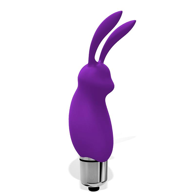 Hopye Rabbit Vibrating Bullet Silicone Purple 4