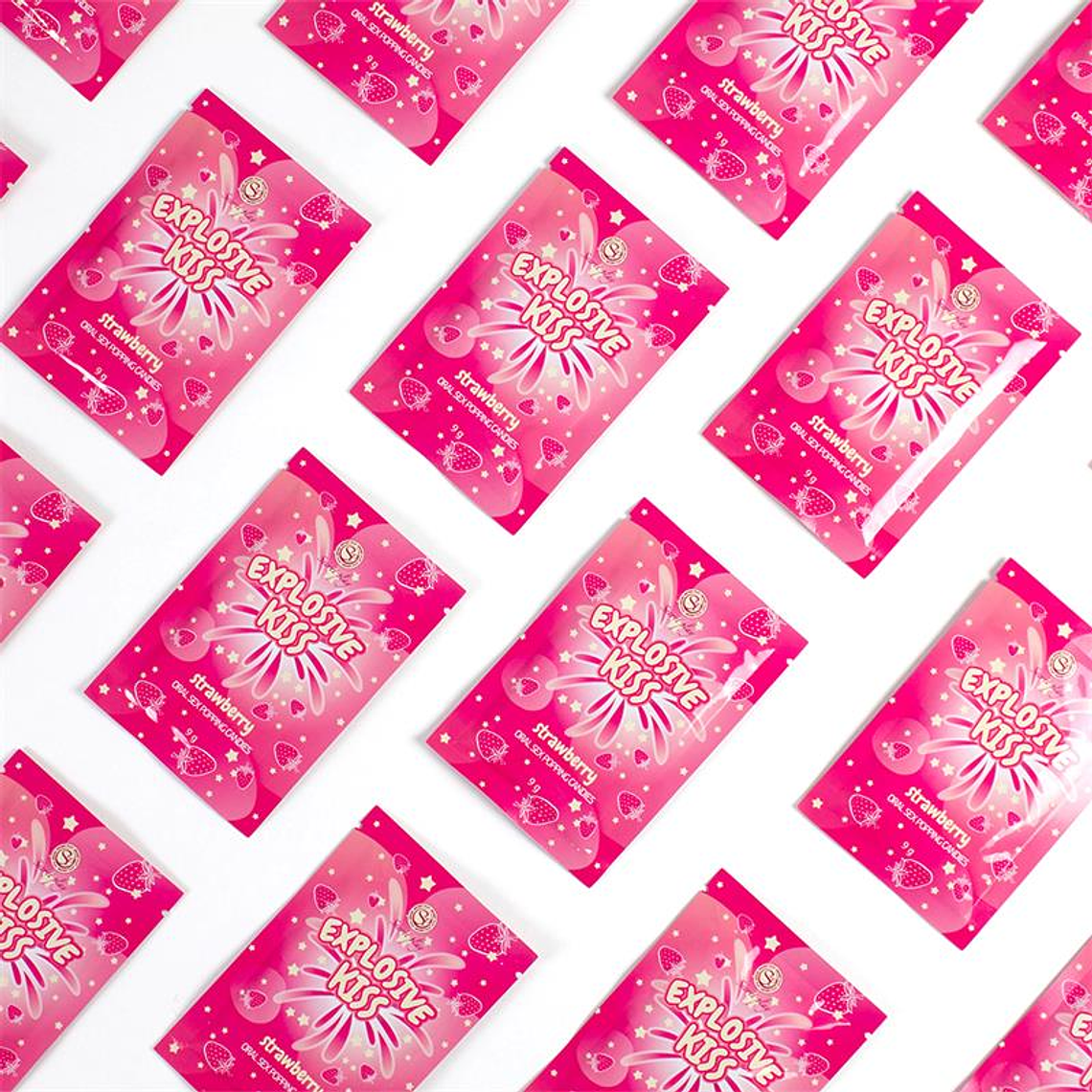 Explosive Candies Oral Sex Popping Candies 1 Sachet Strawberry Flavor 7