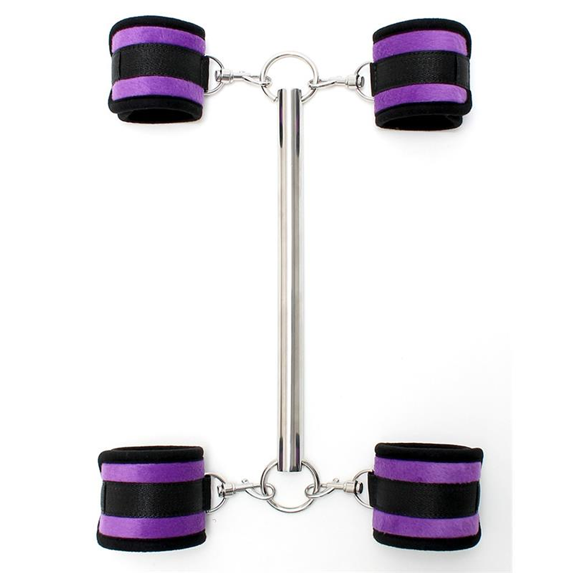 Spreader Bar with Detachable 4 Cuffs Purple 6