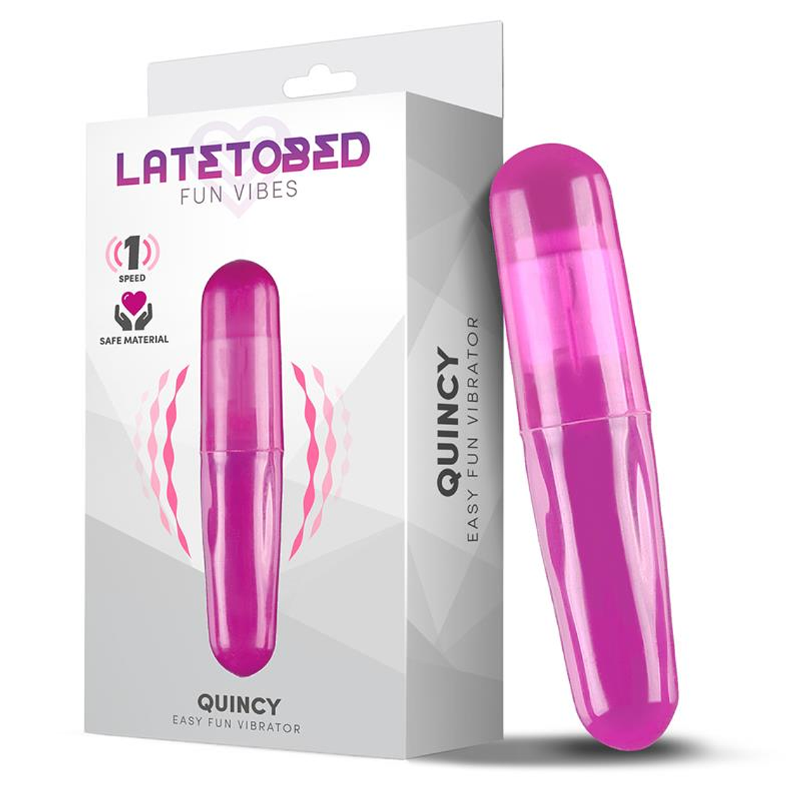Quincy Easy Fun Vibrating Bullet Purple 1